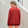 水沐伊朵2021秋冬新款卫衣女圆领宽松罗纹松紧口长袖上衣5683 商品缩略图1