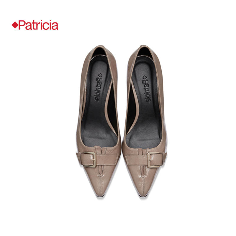patricia/帕翠亚西班牙原产2021秋冬新品 柔软皱漆皮单鞋