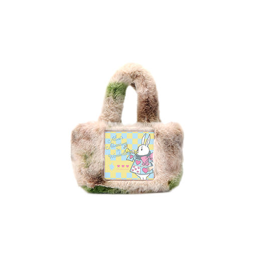 大英博物馆官方爱丽丝漫游奇境系列兔子毛绒渐变斜挎包单肩包 商品图4