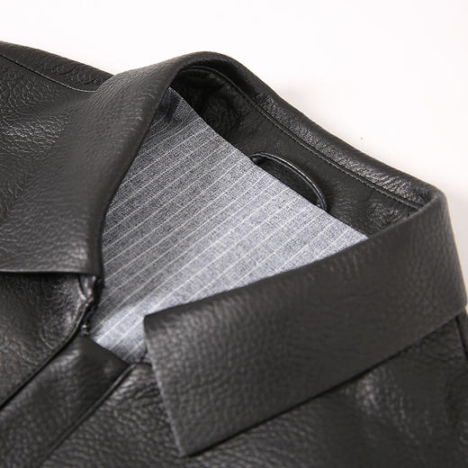 YvesFigarau伊夫·费嘉罗秋冬保暖绵羊皮革皮夹克923802 商品图6