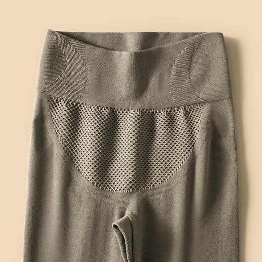 【双十一大促】【羊毛收腹发热裤】高腰发热保暖秋裤弹力修身提臀贴片护膝给膝盖加倍保暖塑腿显瘦常规款/膝盖加绒款可选 商品图4