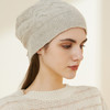 羊绒世家秋冬新品女士羊绒帽子时尚系带时尚百搭针织帽保暖围脖 商品缩略图2