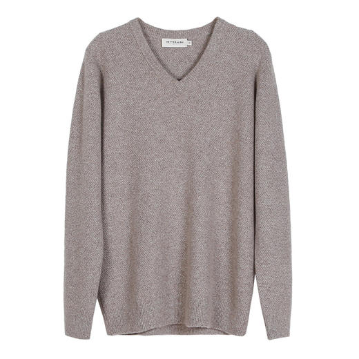 METTE羊绒世家21年秋冬新品男士V领100%羊绒衫内搭保暖针织毛衣 商品图5