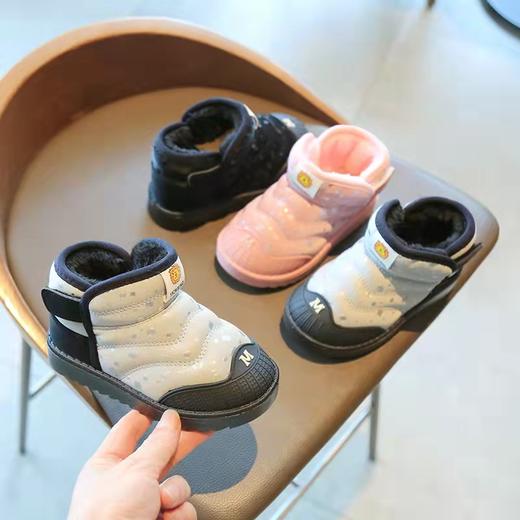 辛巴之星冬款儿童休闲雪地靴小童婴儿大棉加厚棉靴大童加绒保暖鞋 商品图0