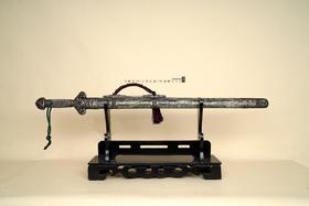 三希堂 乌骓系列 古铁混锻错金宋剑 未开刃