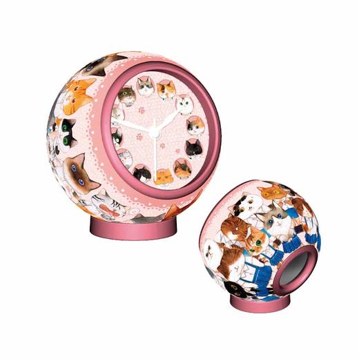 【折扣商品 不退不换】145片 桌上时钟拼图 KC1051 瓜几拉 - 猫咪毕业照 商品图0