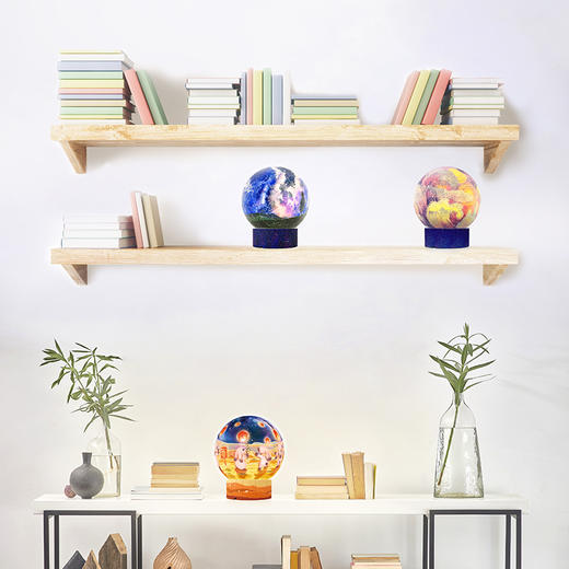 【折扣商品 不退不换】236片 灯光球体拼图 JA1005 丸汀夏-小小心愿 商品图2