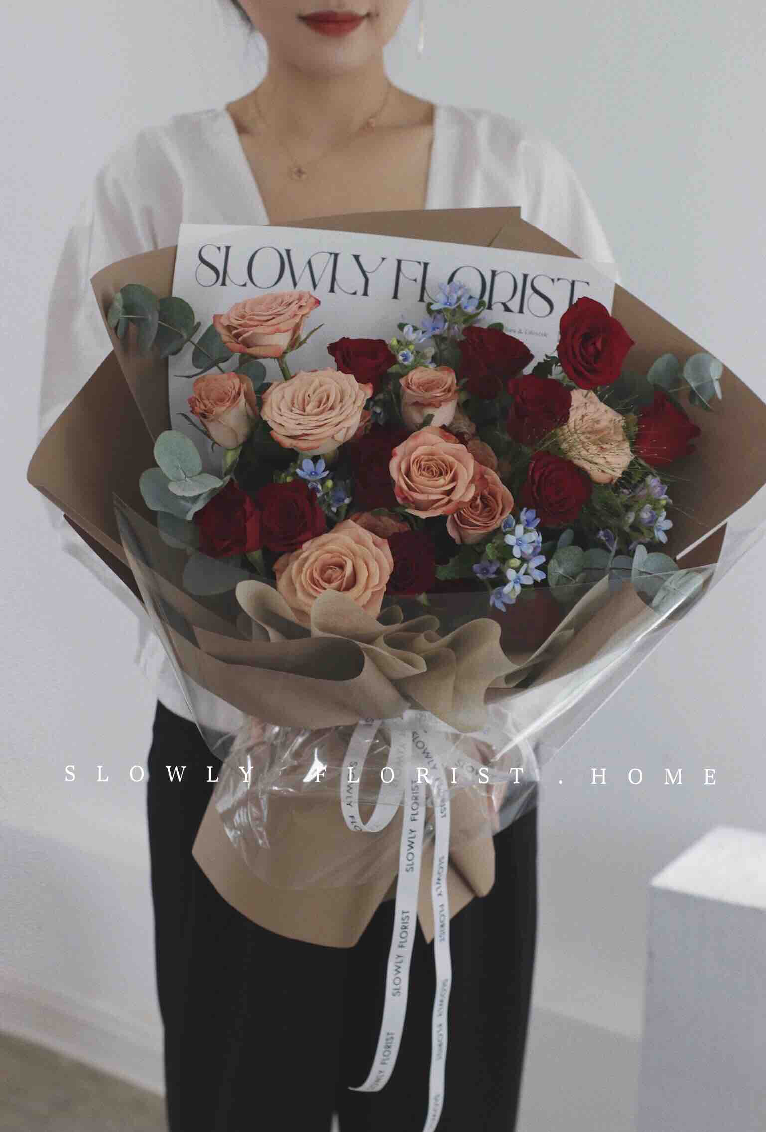 新品卡布奇诺花束