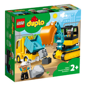 5702016618204 乐高Lego乐高积木玩具得宝系列10931翻斗车和挖掘车套装儿童玩具