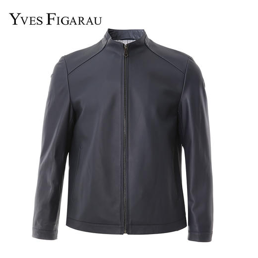 YvesFigarau伊夫·费嘉罗秋冬保暖绵羊皮革皮夹克923805 商品图3