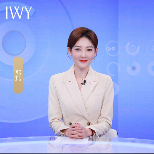 IWY/主持人同款淡黄色香槟色长袖通勤时尚连衣裙Q902+GB 商品图0