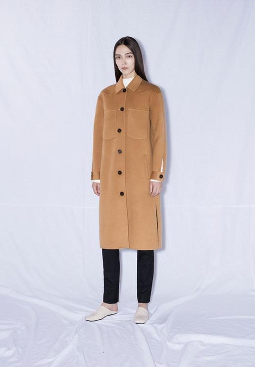 衬衫领双面羊毛大衣 商品图3
