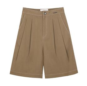 宽松牛仔五分裤