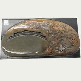 精雕砚台（薄椭）