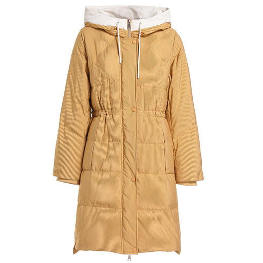 乔万尼秋冬新款羽绒服加厚保暖收腰中长款EI4T611 商品图3