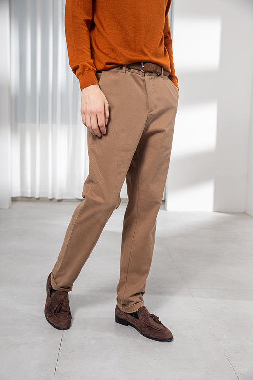 callisto卡其弹力棉休闲裤  FQCPW070C 商品图2
