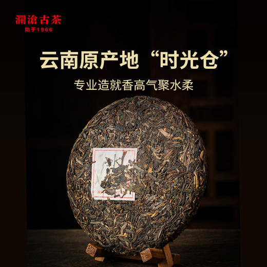 澜沧古茶时光仓老茶2014年压制冰岛普洱茶生茶云南茶叶盒装344g 商品图3