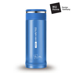 米技 可拆卸真空不锈钢轻量杯 360ml 月光蓝