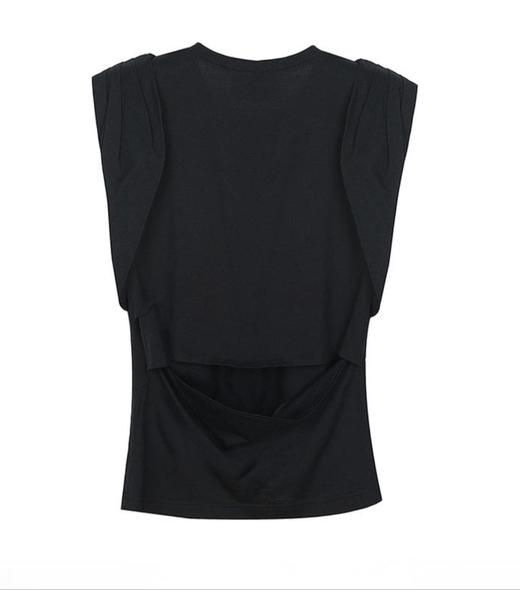 后腰镂空解构T恤 商品图1