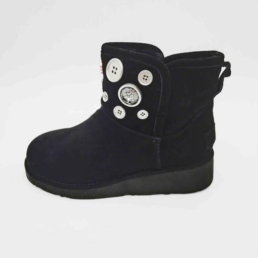 LFGJ  8703  真皮雪地靴女冬季牛反绒皮大棉厚底磨砂皮松糕底 商品图1