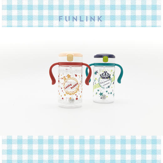FUNLINK宝宝奶瓶吸管杯儿童水杯直饮杯牛奶杯61FK0439 商品图1