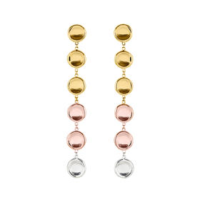 J.HARDYMENT | Small Thumbprints Chain Drop Earrings 70mm [耳环 混色]