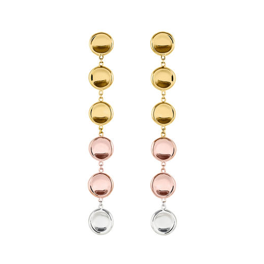 J.HARDYMENT | Small Thumbprints Chain Drop Earrings 70mm [耳环 混色] 商品图0