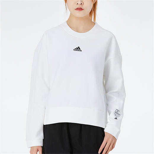 阿迪达斯adidas 新品 时尚百搭 女款针织卫衣 运动套头衫 GM1458 商品图3