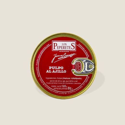 贝贝德斯蒜香章鱼罐头 120g 商品图0