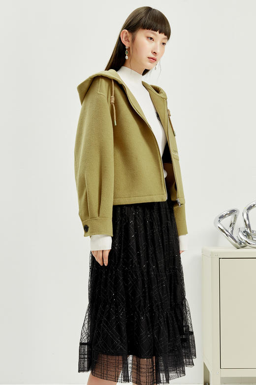 NEELLY纳俪裙半身裙女秋冬天配毛衣新款时尚百搭 商品图1