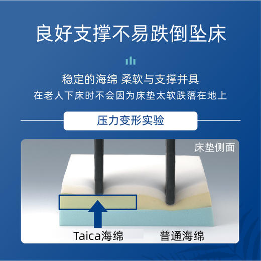 Taica日本泰弹柔静态防褥疮床垫家用医用防压疮床垫瘫痪卧床老人延长翻身居家庭护理泰已科 商品图2