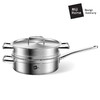米技 银河系列 24CM西式煎锅带蒸格套装(MH-SS24-BC-TZ) 商品缩略图1