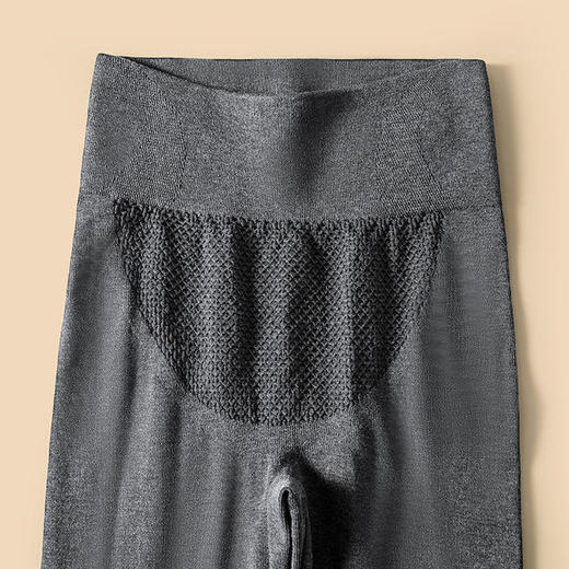 【双十一大促】【羊毛收腹发热裤】高腰发热保暖秋裤弹力修身提臀贴片护膝给膝盖加倍保暖塑腿显瘦常规款/膝盖加绒款可选 商品图7