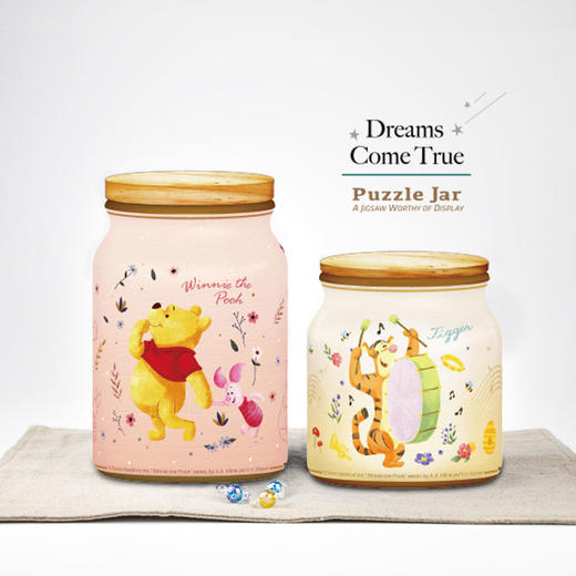 96片 收纳罐拼图 塑料拼图BB1008 小熊維尼系列-音乐盛宴 商品图4