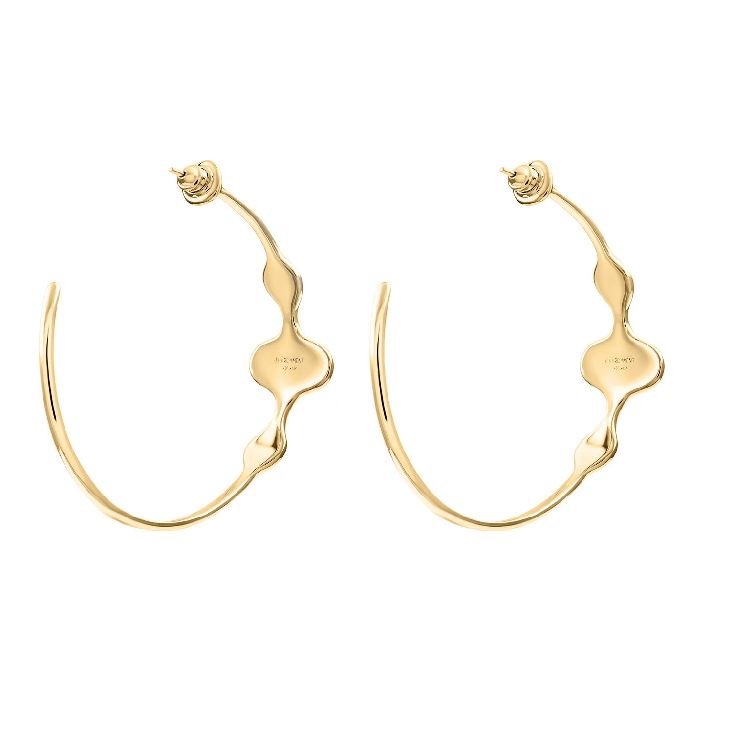 J.HARDYMENT / 45mm Mixed Face Hoop earrings <耳环3色>