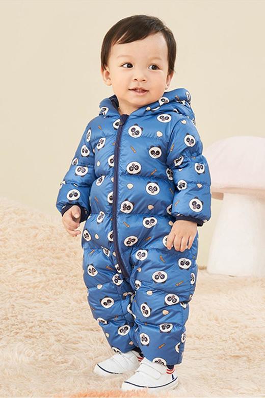 英氏-童衣类（冬）E1连羽帽蛤沙砾黄80CM 商品图5