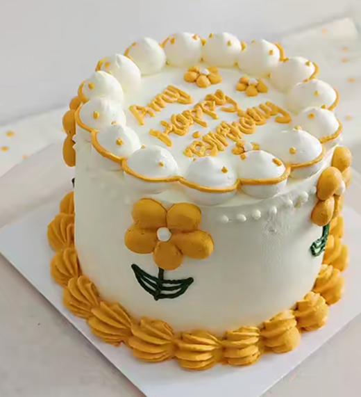 蛋糕定制—太阳花复古蛋糕 商品图0