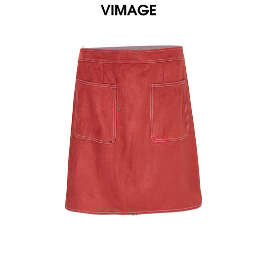 VIMAGE纬漫纪冬季新款时尚气质显瘦高腰包臀半身裙女V1606219 商品图0