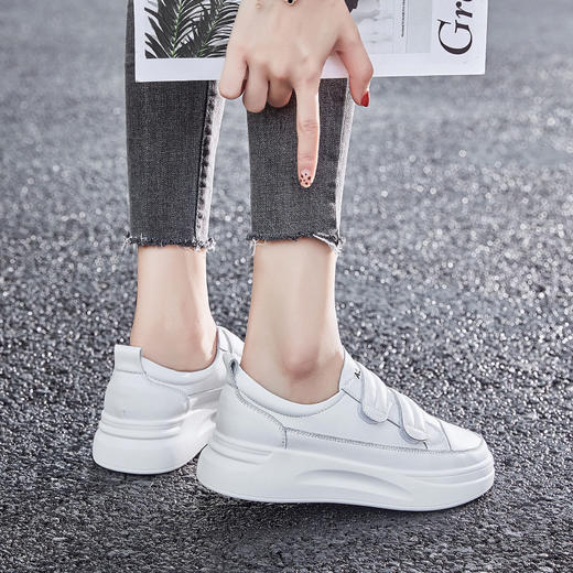 ZHR小白鞋女平底百搭休闲运动鞋韩版厚底板鞋 商品图4