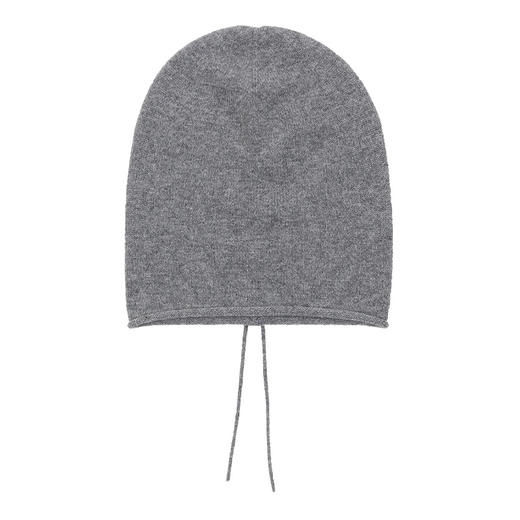 羊绒世家21年秋冬新品女士羊绒围巾圆顶无檐系带围巾 商品图8