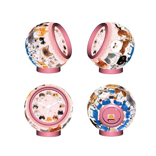 【折扣商品 不退不换】145片 桌上时钟拼图 KC1051 瓜几拉 - 猫咪毕业照 商品图2