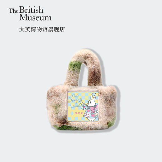 大英博物馆官方爱丽丝漫游奇境系列兔子毛绒渐变斜挎包单肩包 商品图1