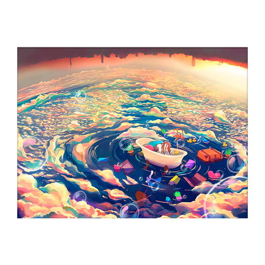 【折扣商品 不退不换】1200片 平面拼图 塑料拼图 H2359 CaringWong-云上漂浮 商品图0