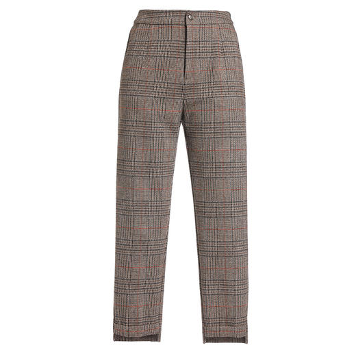 乔万尼休闲长裤复古英伦风格纹直筒裤EI4F593 商品图4