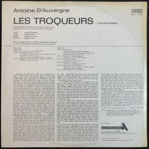 LP黑胶唱片 安托万·杜凡恩《特洛伊人》 让-路易斯·佩蒂特室内乐团 让-路易斯·佩蒂特指挥 商品图1