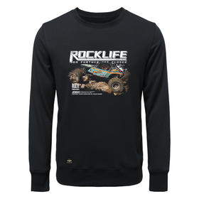 FBLIFE越野攀爬图案印花圆领套头卫衣罗圈合体男士打底衫 NMT-1739