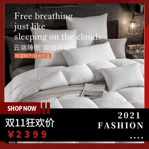 ufd羽绒被95白鹅绒被芯冬被单双人加厚保暖五星酒店被 商品图0