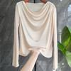 丁摩【 码偏大往小一号拍】春秋三醋酸弹力针织时尚圆领百搭上衣打底衫Q121189 商品缩略图0