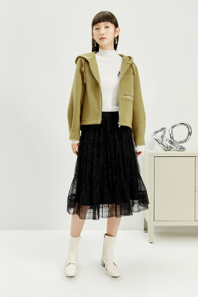 NEELLY纳俪裙半身裙女秋冬天配毛衣新款时尚百搭