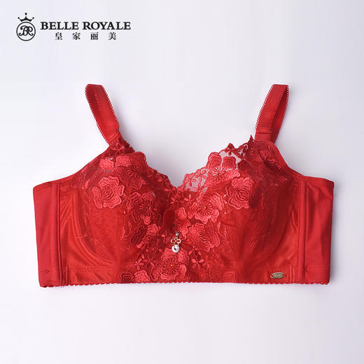 【秒杀品不退不换】皇家丽美薄杯记忆钛圈收副乳调整型文胸大胸显小内衣WJ901-1 商品图0